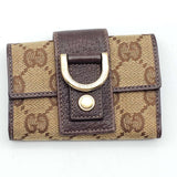 Gucci Canvas Leather Key Case