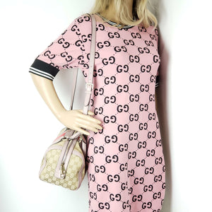 Gucci Canvas Small Vintage Boston Bag