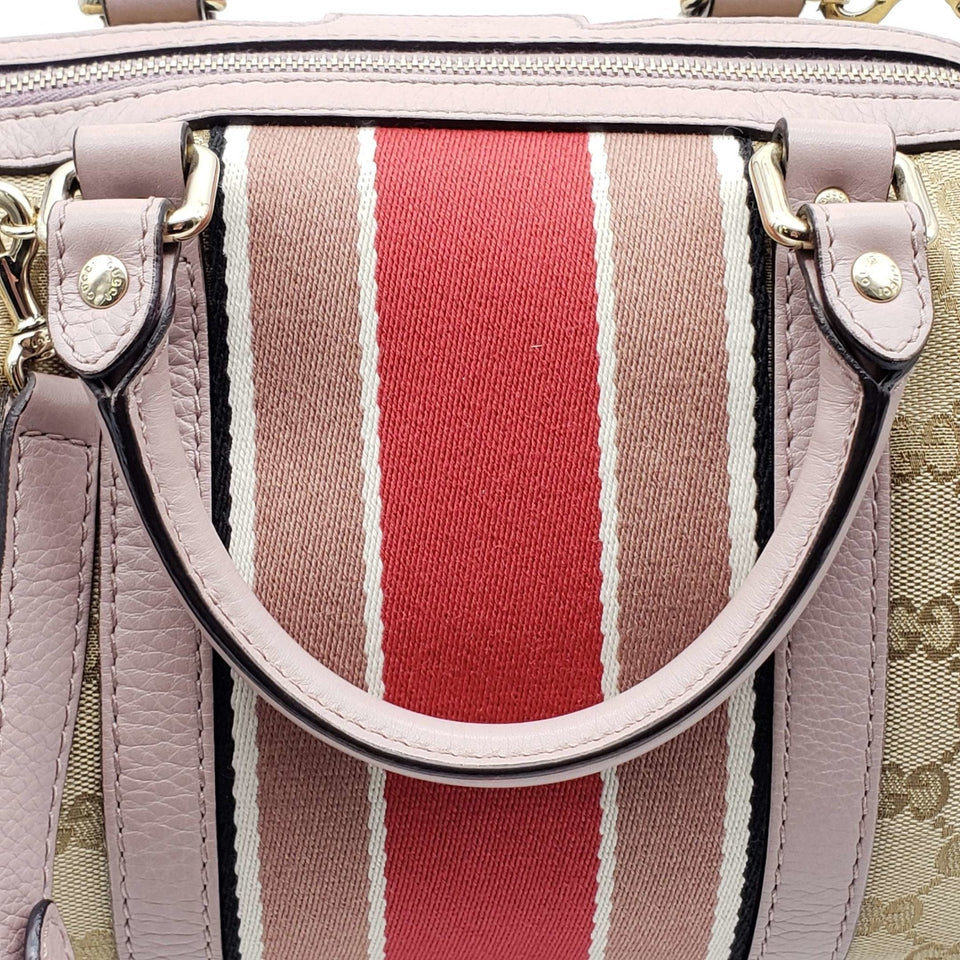 Gucci Canvas Small Vintage Boston Bag