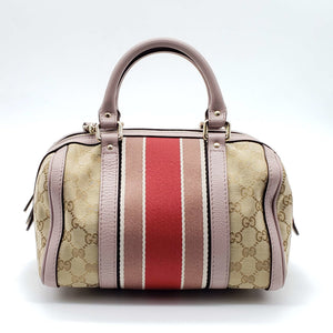 Gucci Canvas Small Vintage Boston Bag