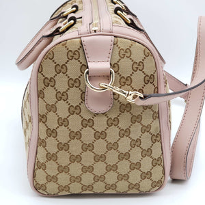 Gucci Canvas Vintage Medium Boston Shoulder, Crossbody & Hand Bag