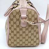 Gucci Canvas Vintage Medium Boston Shoulder, Crossbody & Hand Bag
