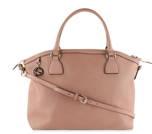 Gucci Dome Satchel Pink Leather Tote