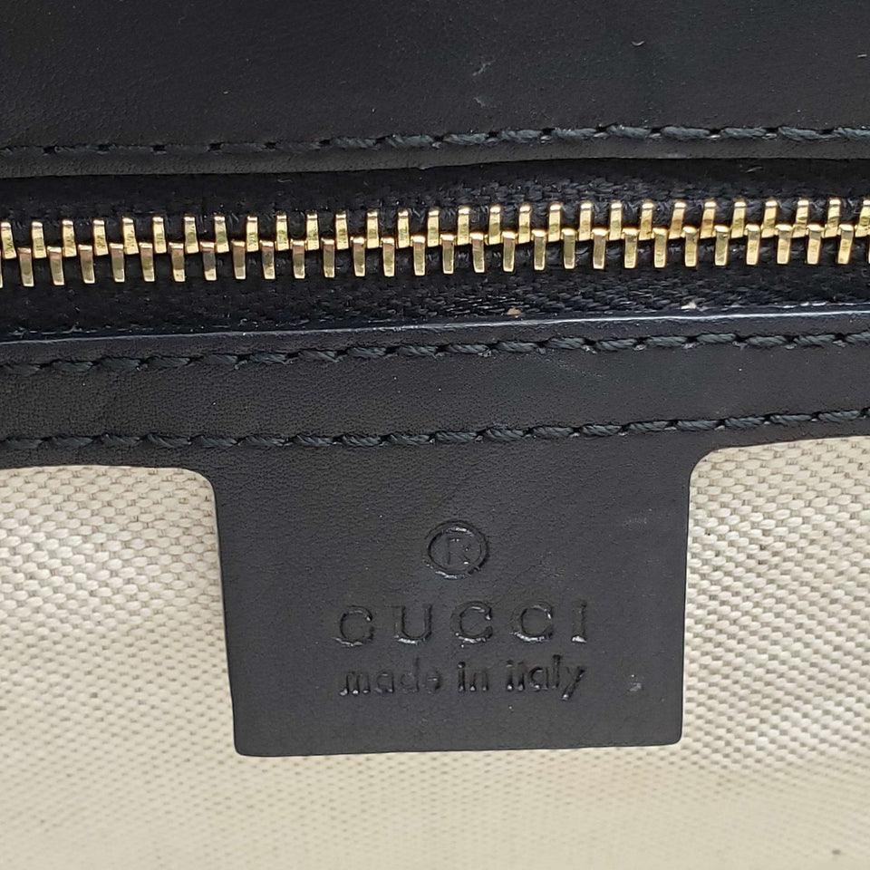 Gucci Emily Guccissima Large Black Shoulder Bag