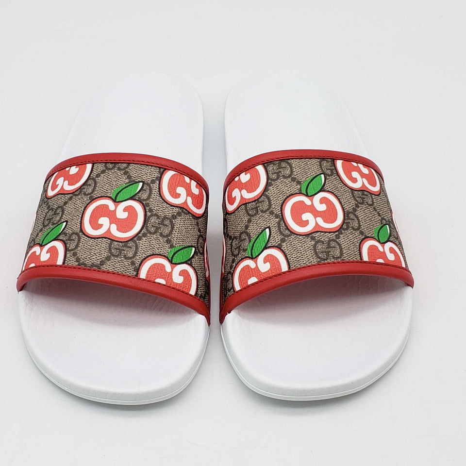 Gucci GG Apple Print Slide Sandal