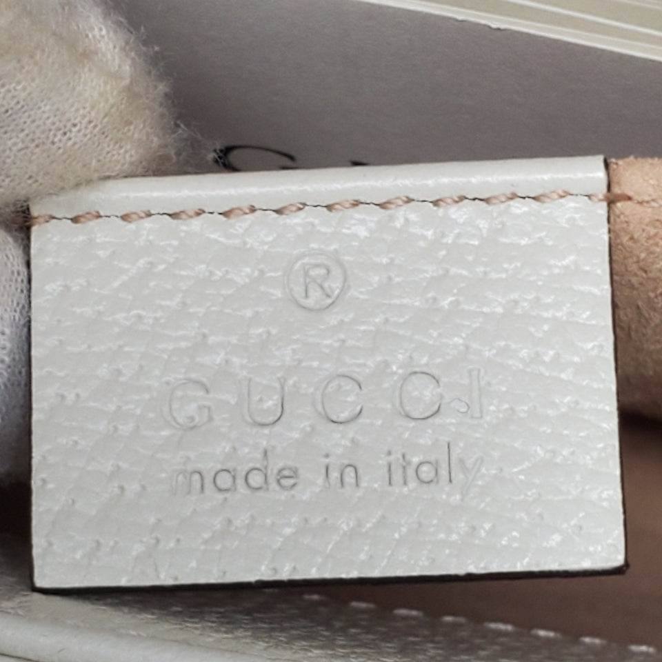 Gucci Ophidia GG Flora White Clutch & Shoulder Bag