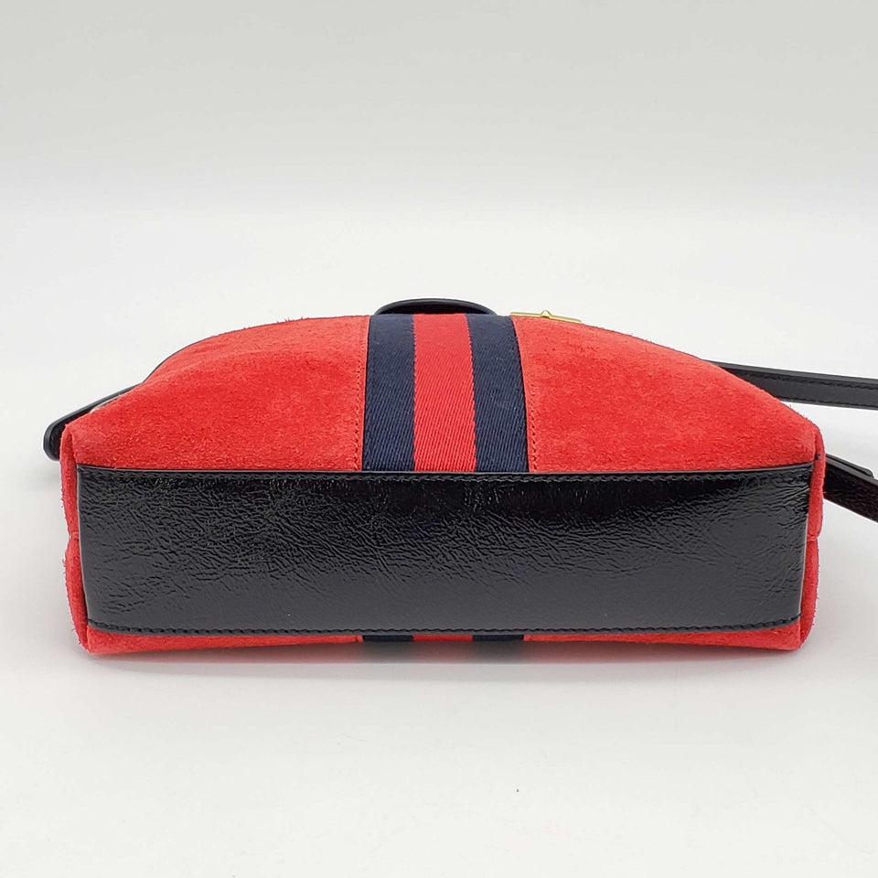 Gucci GG Ophidia GG Suede Leather Shoulder Bag