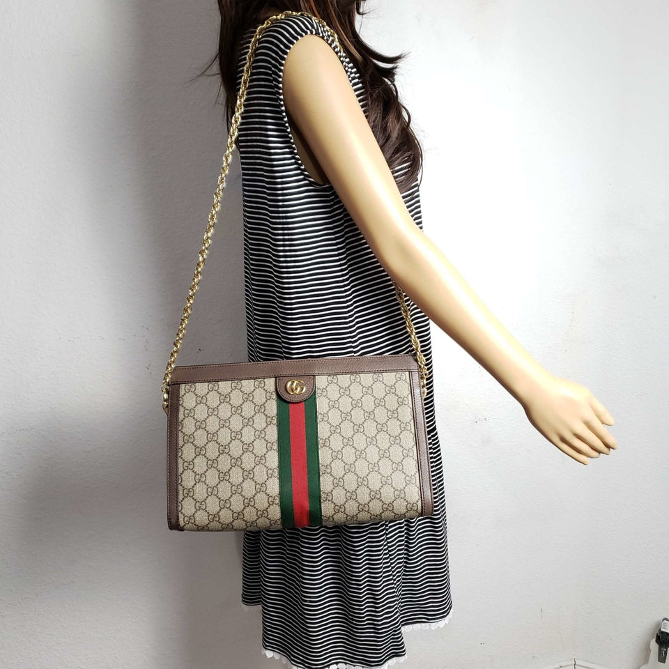 Gucci GG Ophidia Large Shoulder Bag and Clutch Bag