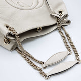 Gucci GG Soho on Chain Medium White Shoulder Bag