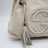 Gucci GG Soho on Chain Medium White Shoulder Bag