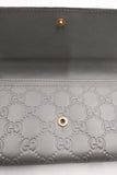 Guccisima Bow Continental Wallet Pink Grey