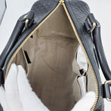 Gucci Guccissima Black Medium Boston Satchel Bag