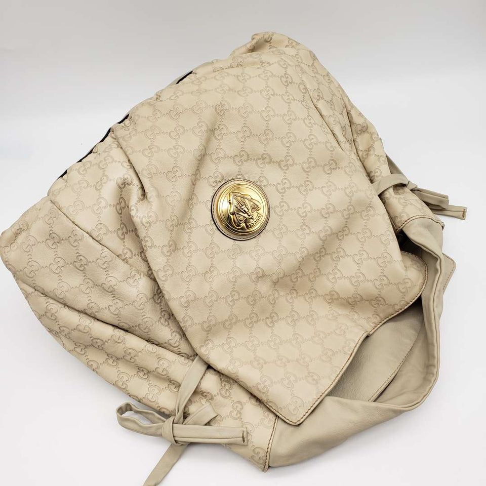 Gucci Gussissima Cream Shoulder Bag