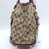 Gucci Leather and Canvas Brown Shoulder Bag