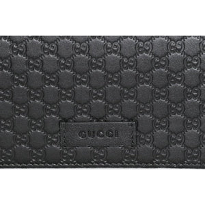 Gucci Microguccissma Black Wallet Crossbody Handbag 466507