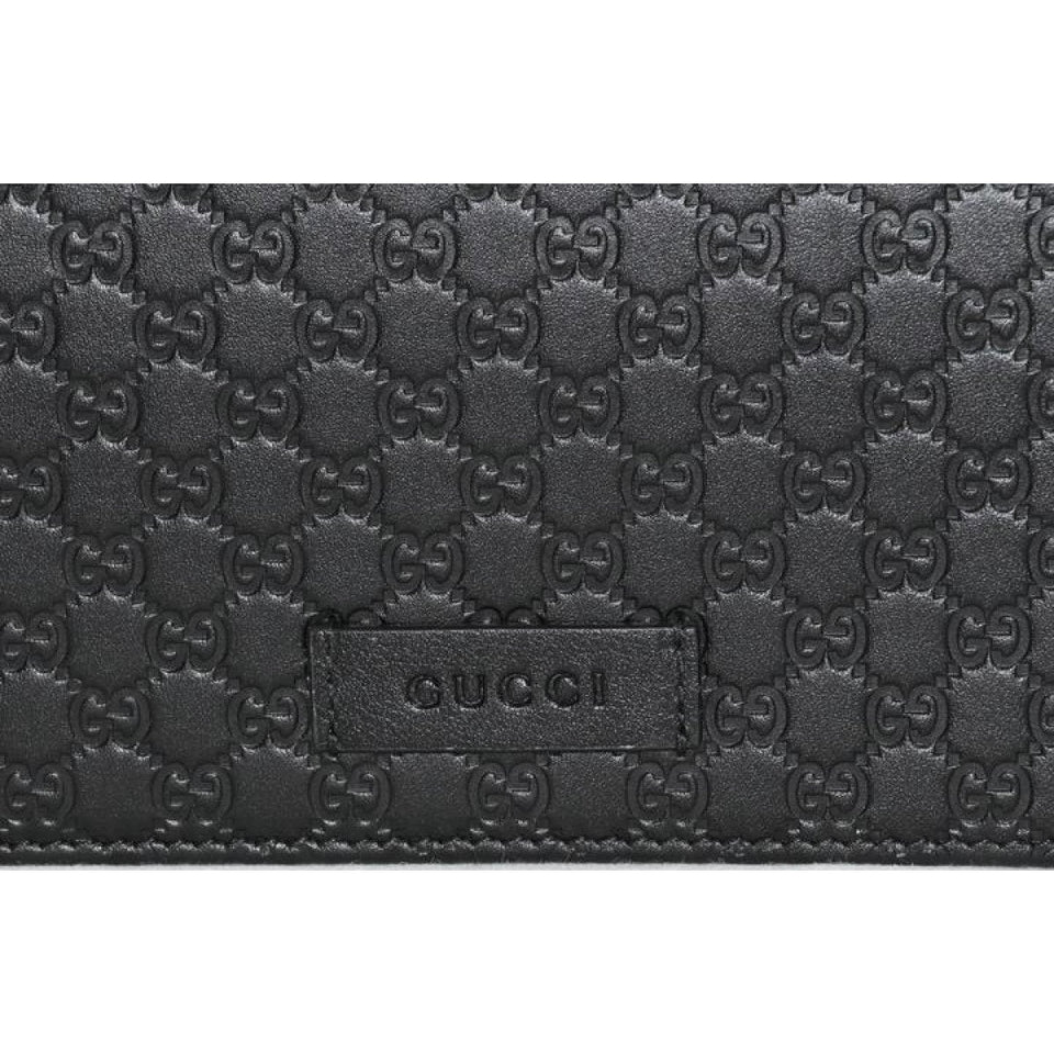Gucci Microguccissma Black Wallet Crossbody Handbag 466507