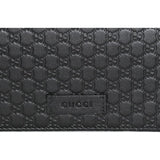 Gucci Microguccissma Black Wallet Crossbody Handbag 466507