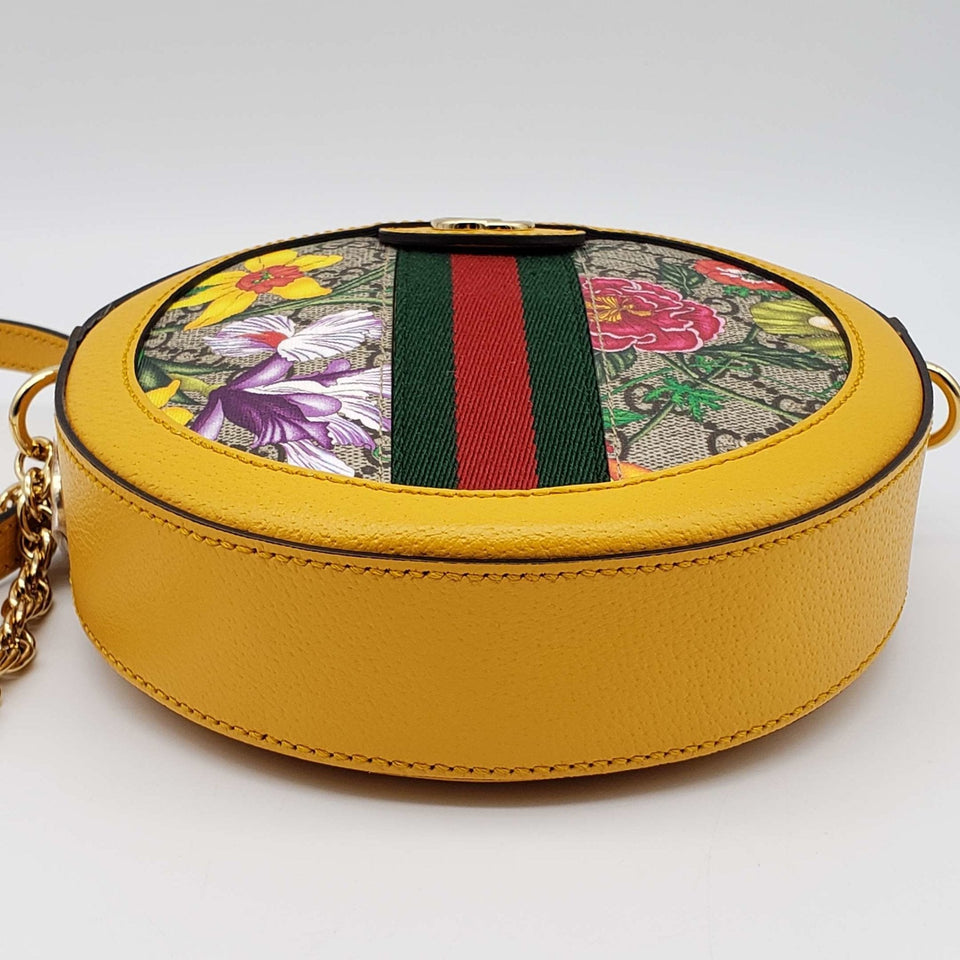 Gucci Ophidia Flora Round Shoulder Bag
