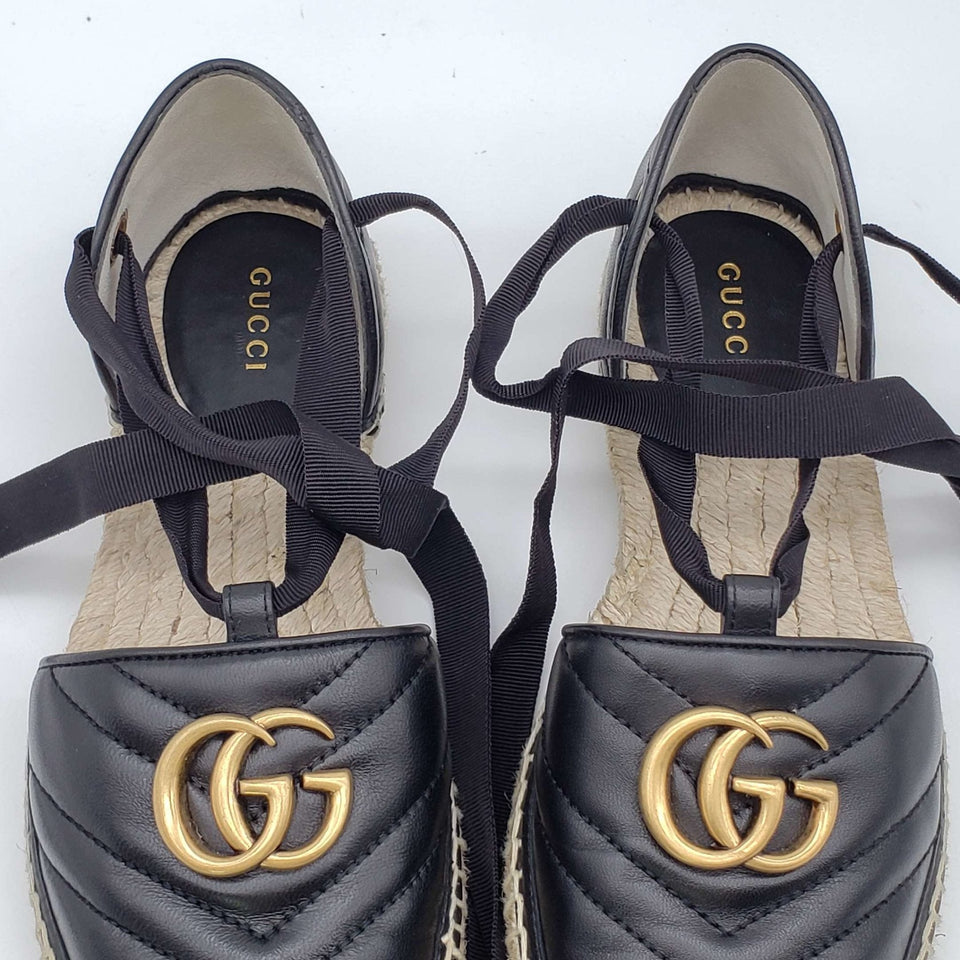 Gucci Sandals GG Marmont Espadrille Shoes