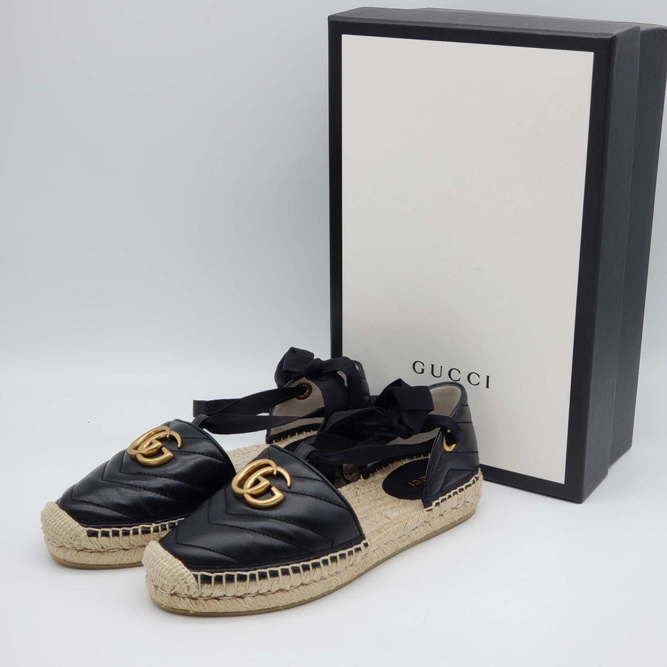 Gucci Sandals GG Marmont Espadrille Shoes