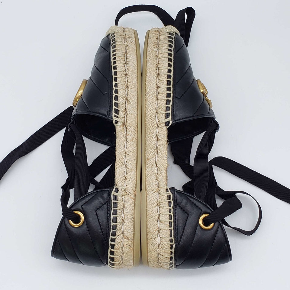 Gucci Sandals GG Marmont Espadrille Shoes