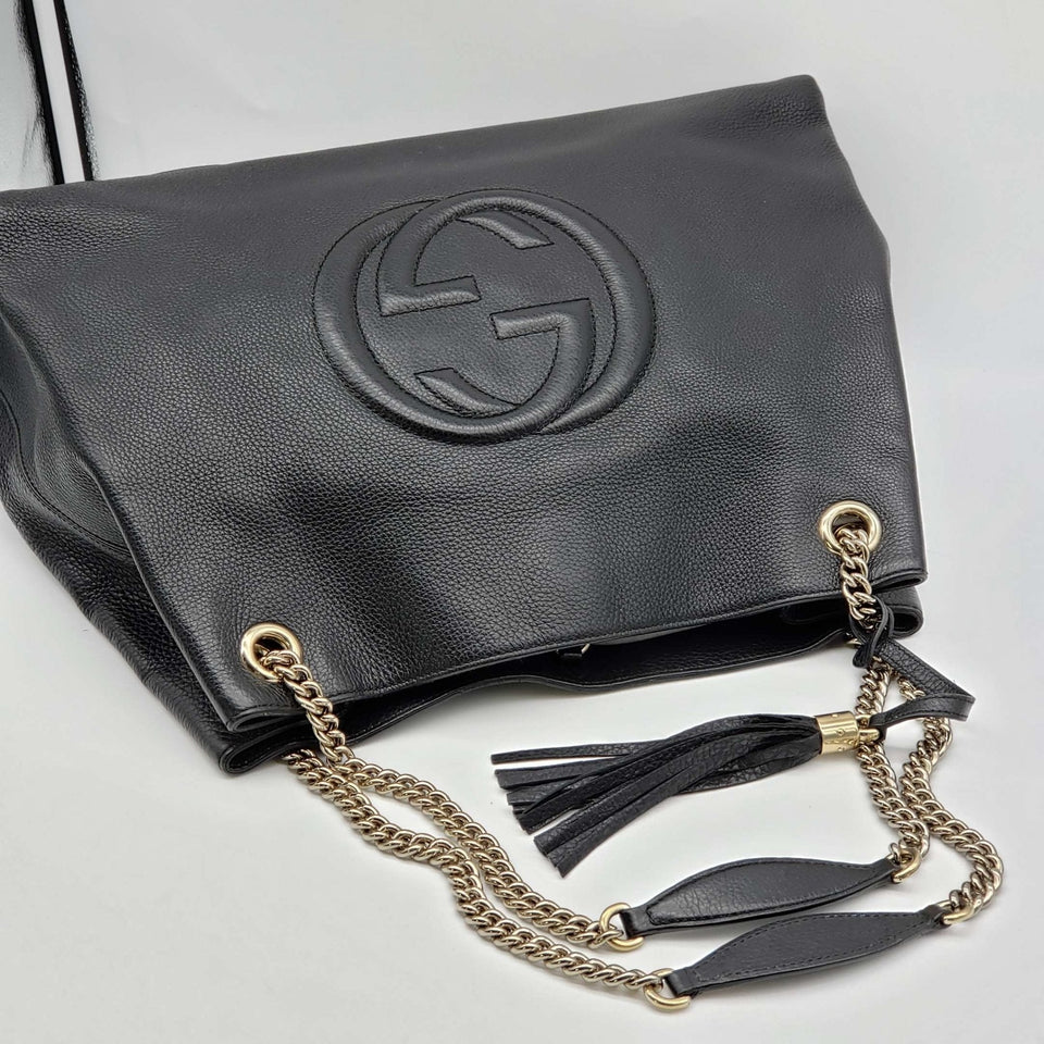 Gucci Soho Large Black Shoulder Bag
