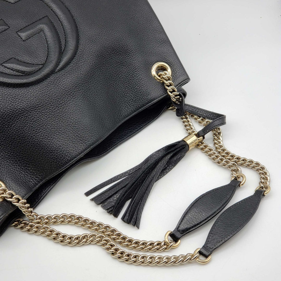 Gucci Soho Large Black Shoulder Bag
