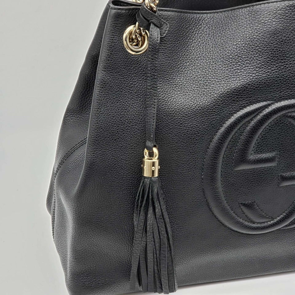 Gucci Soho Large Black Shoulder Bag