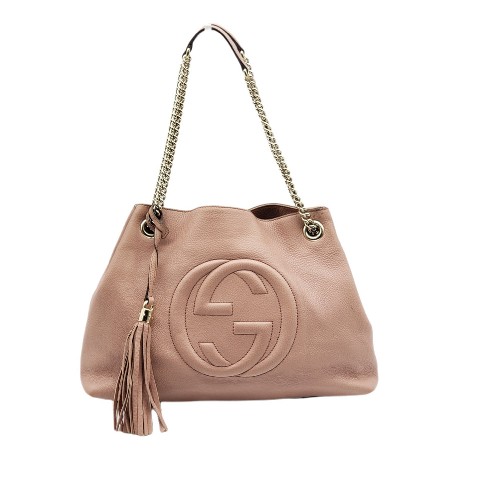 Gucci Soho on Chain Leather Shoulder Bag