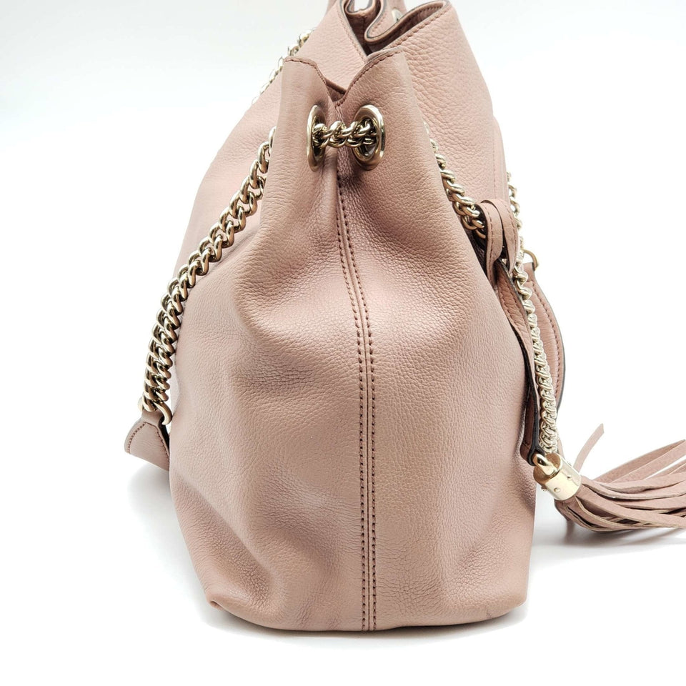 Gucci Soho on Chain Leather Shoulder Bag
