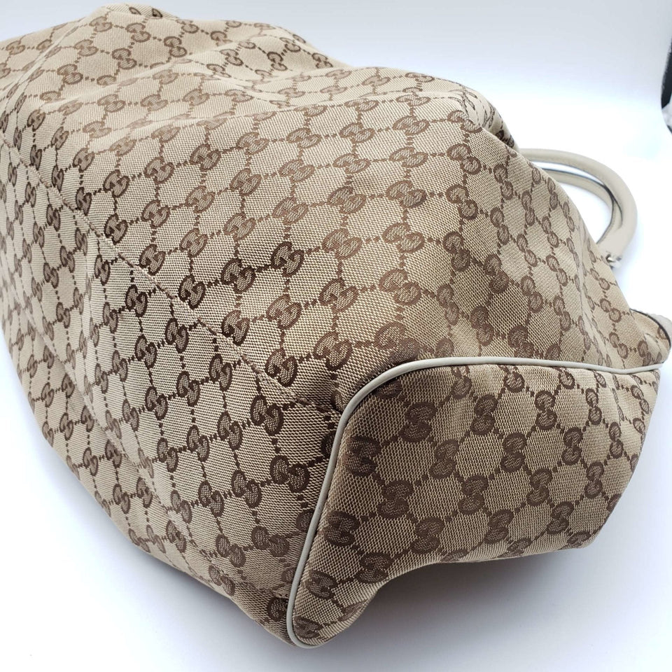 Gucci Sukey Canvas Leather Shoulder Bag