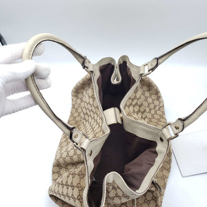 Gucci Sukey Canvas Leather Shoulder Bag