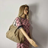 Gucci Sukey Canvas Leather Shoulder Bag