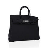 Hermes Birkin 25 Bag Black Togo Leather with Palladium Hardware