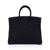 Hermes Birkin 25 Bag Black Togo Leather with Palladium Hardware