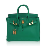 Hermes Birkin 25 Bag in Cactus Swift Leather with Gold Hardware