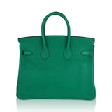 Hermes Birkin 25 Bag in Cactus Swift Leather with Gold Hardware