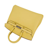 Hermes Birkin 25 Bag Jaune Poussin Togo Leather with Palladium Hardware