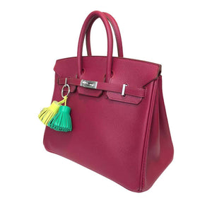 Hermes Birkin 25 Rouge Vif Bag Epsom