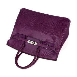 Hermes Birkin 25 Violet Purple Lizard Palladium Hardware