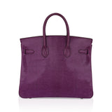 Hermes Birkin 25 Violet Purple Lizard Palladium Hardware