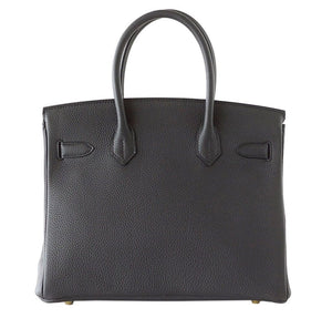 Hermes Birkin 30 Plomb Togo Bag Gold Hardware
