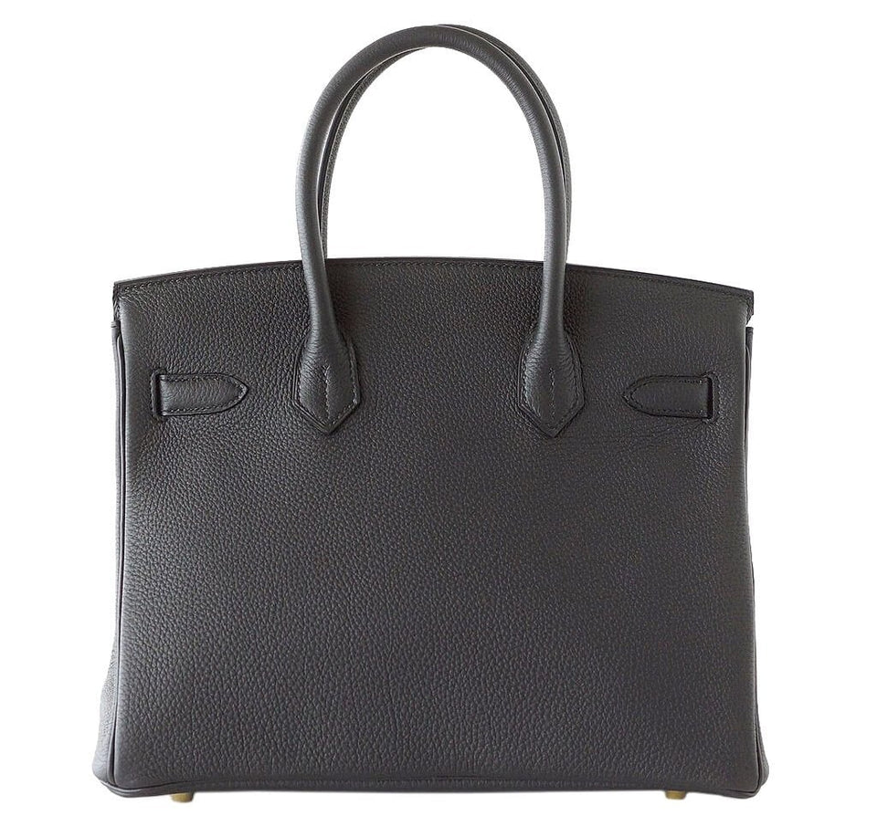 Hermes Birkin 30 Plomb Togo Bag Gold Hardware