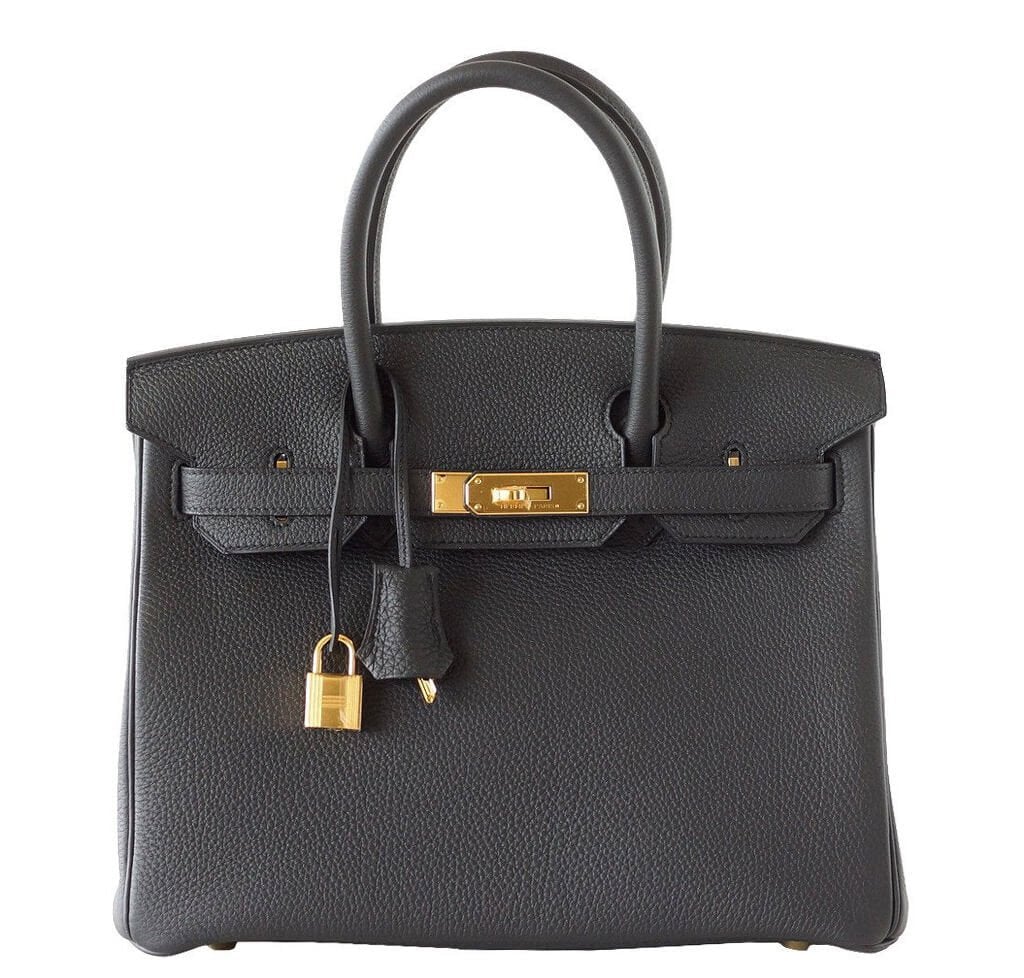 Hermes Birkin 30 Plomb Togo Bag Gold Hardware