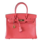 Hermes Birkin 30 Bag Rose Jaipur Gold Hardware