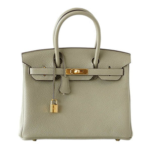 Hermes Birkin 30 Bag Sage Clemence Leather