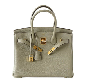 Hermes Birkin 30 Bag Sage Clemence Leather