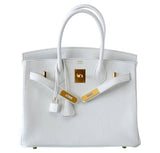 Hermes Birkin 30 White Bag