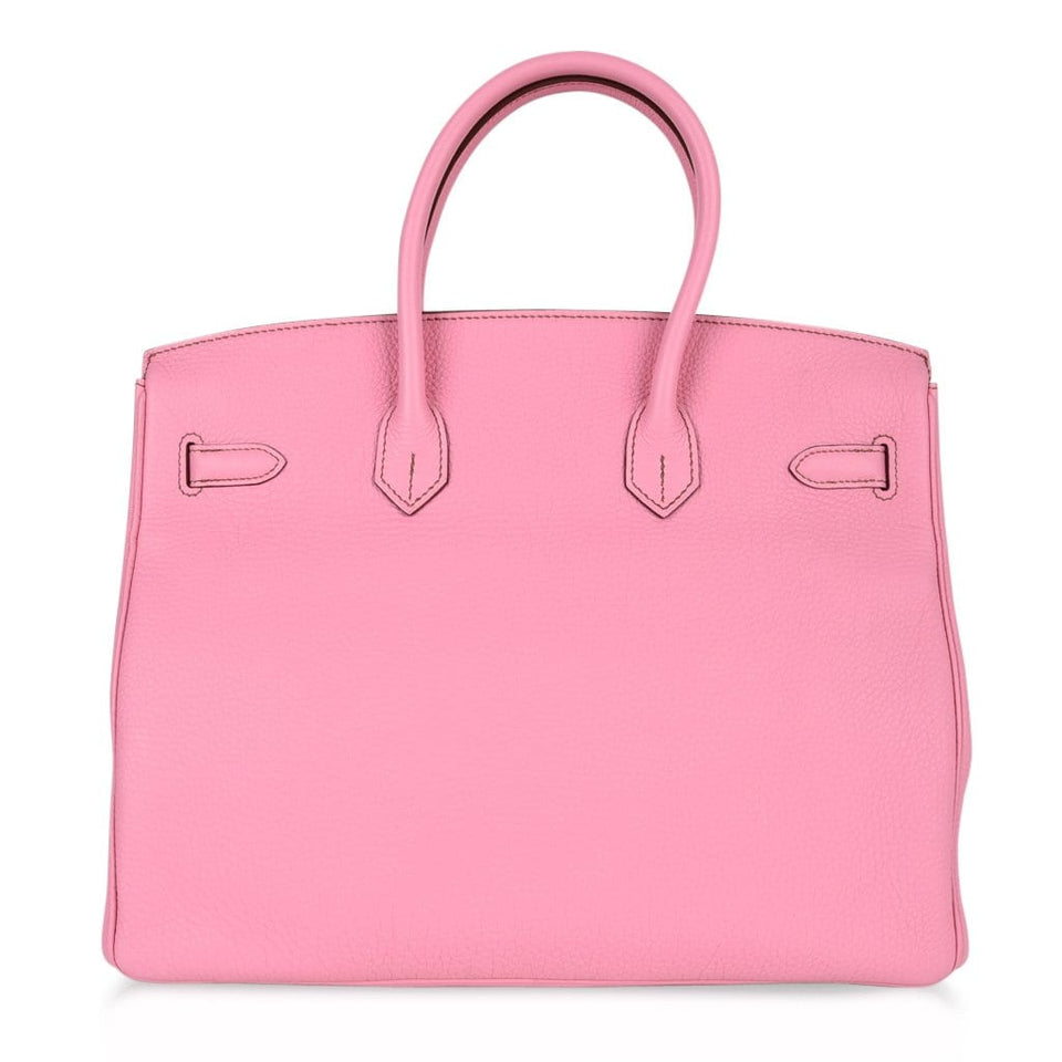 Hermes Birkin 35 Bag rare 5P Pink Togo Palladium Hardware