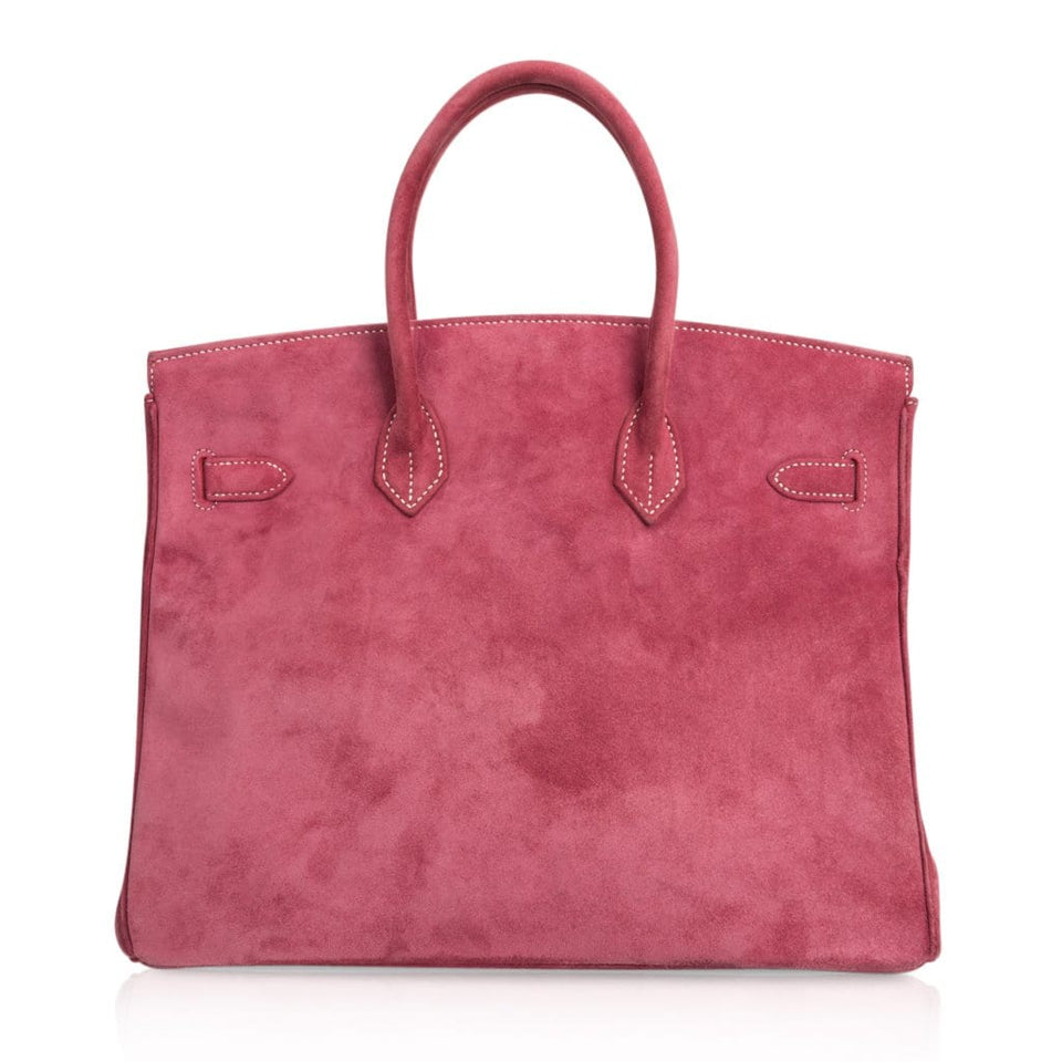 Hermes Birkin 35 Bag Fuchsia Pink Doblis Palladium Rare